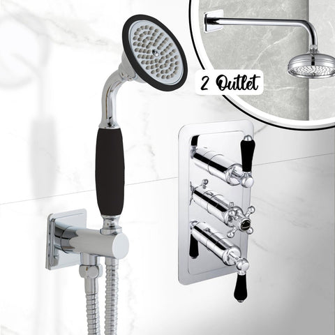 2 outlet thermostatic shower valve