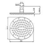Round Chrome Shower Head