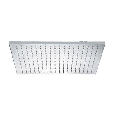Square High-Pressure Shower Head With Rain Function, 400mm - Chrome -Tapron