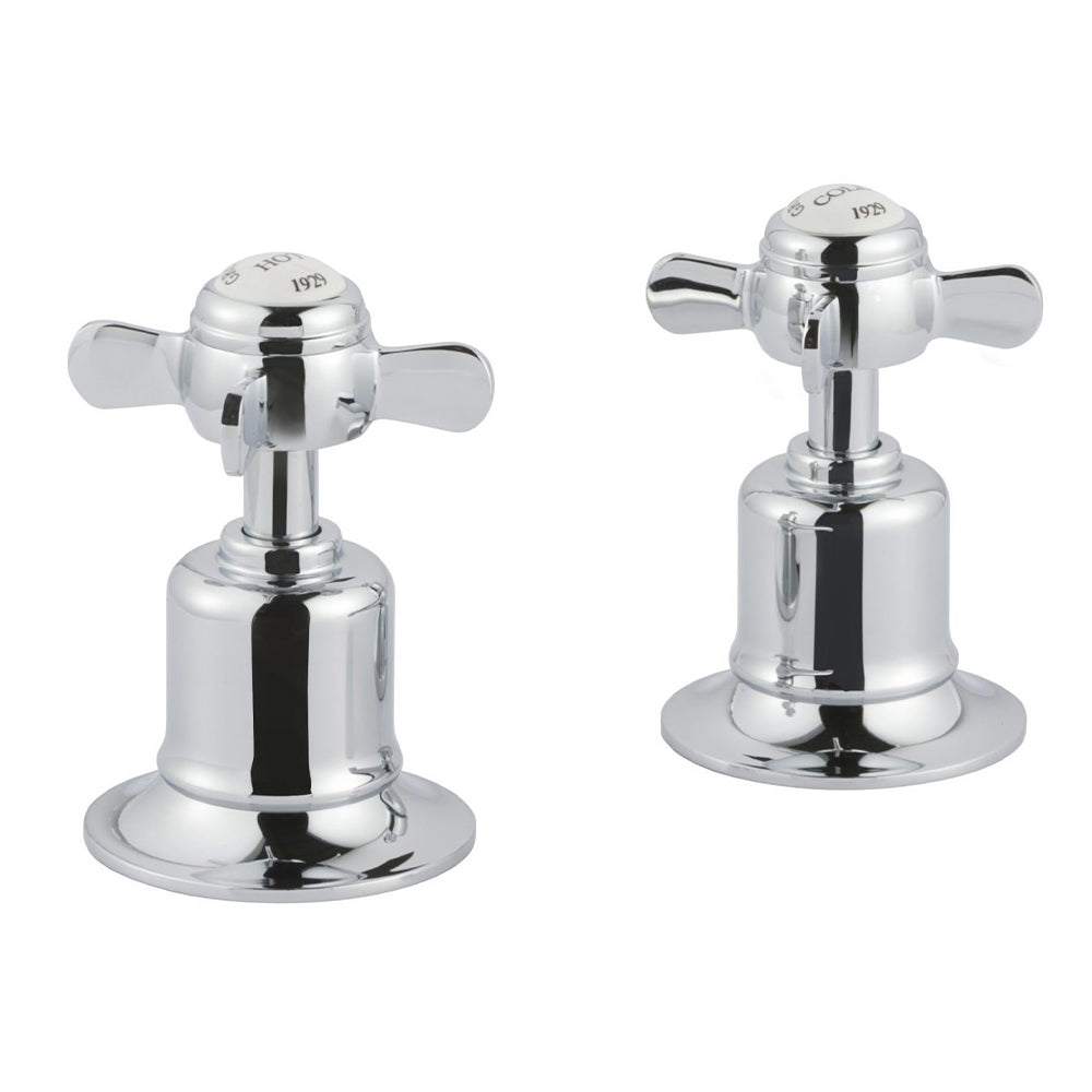 Chester Pinch Deck Mounted Panel Valves - Chrome [98809]