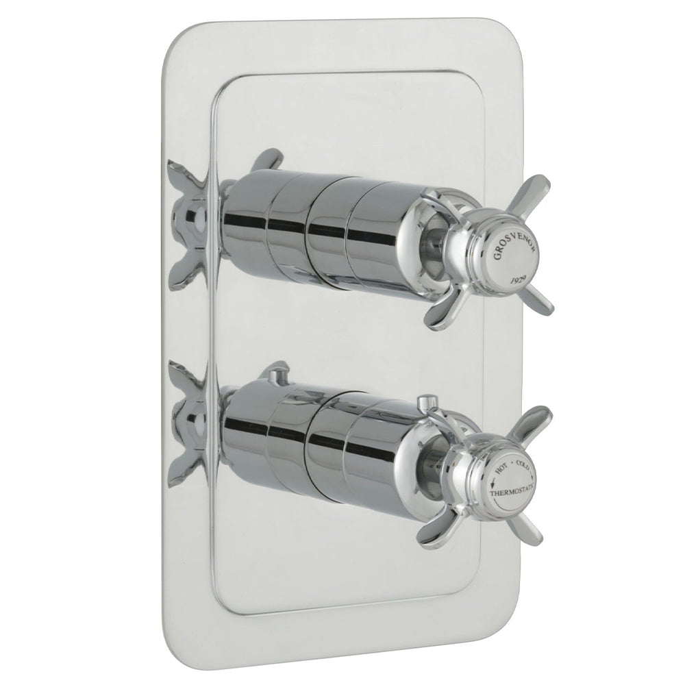 twin outlet shower valve