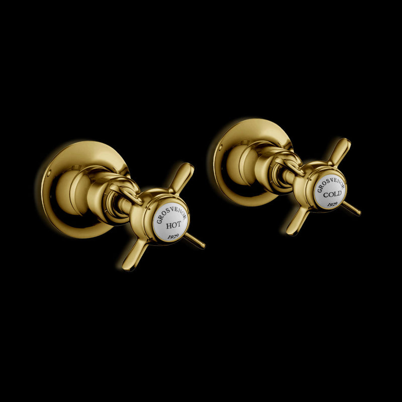 Chester Gold Pinch Wall Valves