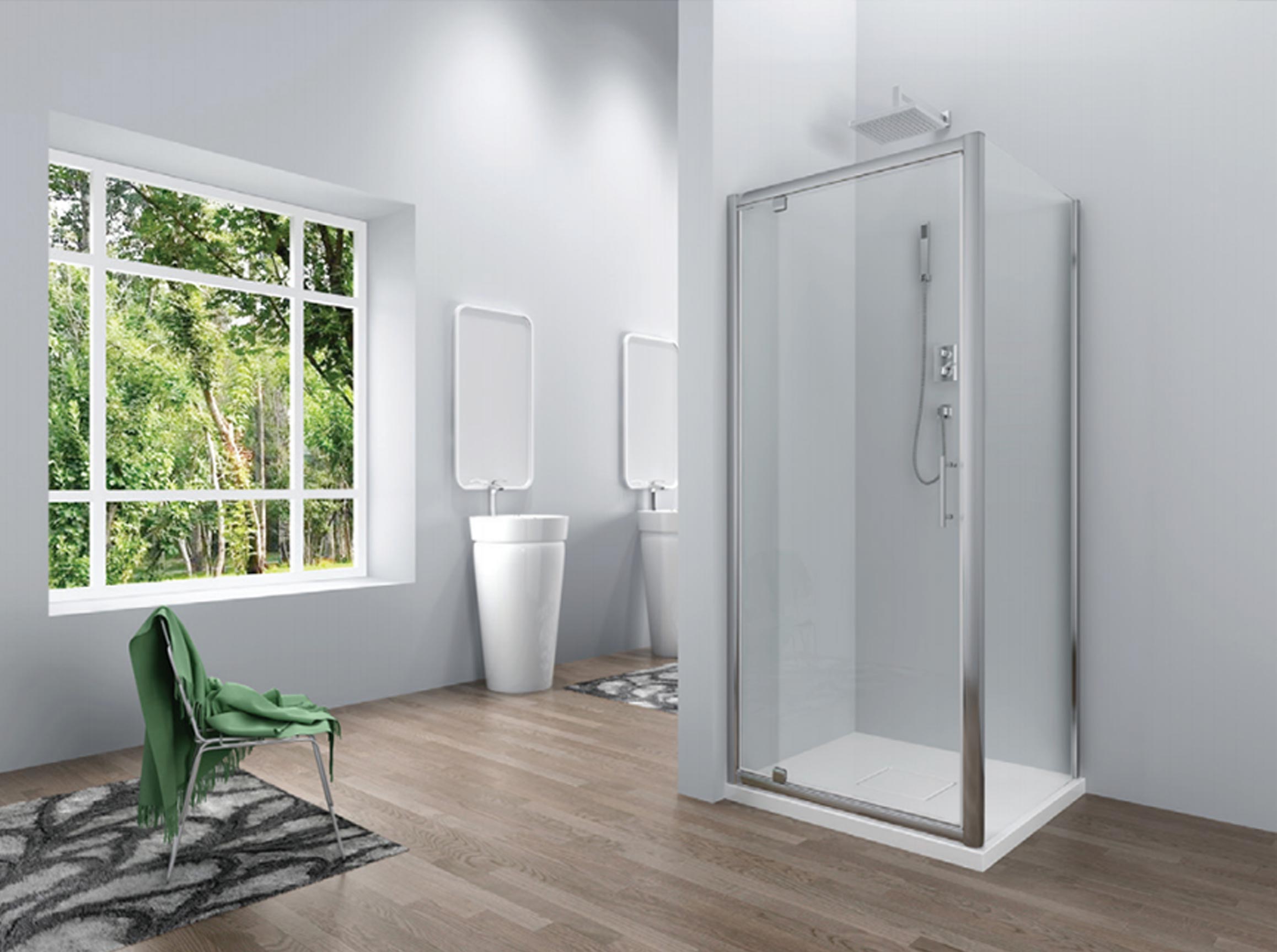 Mara Pivot Shower Doors - Multiple Sizes Main image