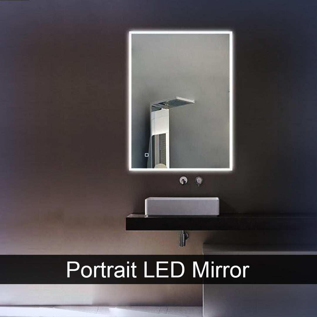 Potrait/ Landscape LED Dimmable Mirror 