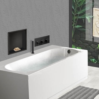 Pullout Shower Handset with Waste Drain - Matt Black Secondary image