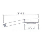 Pulse Single Function Shower Handle Technical Drawing