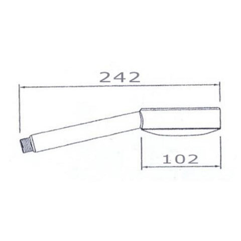 shower handheld Technical Drawing