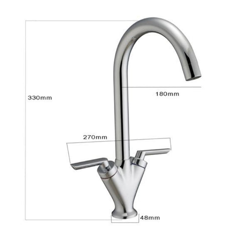 Monobloc Kitchen Sink Tap Technical Drawing