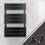 matt black towel radiator