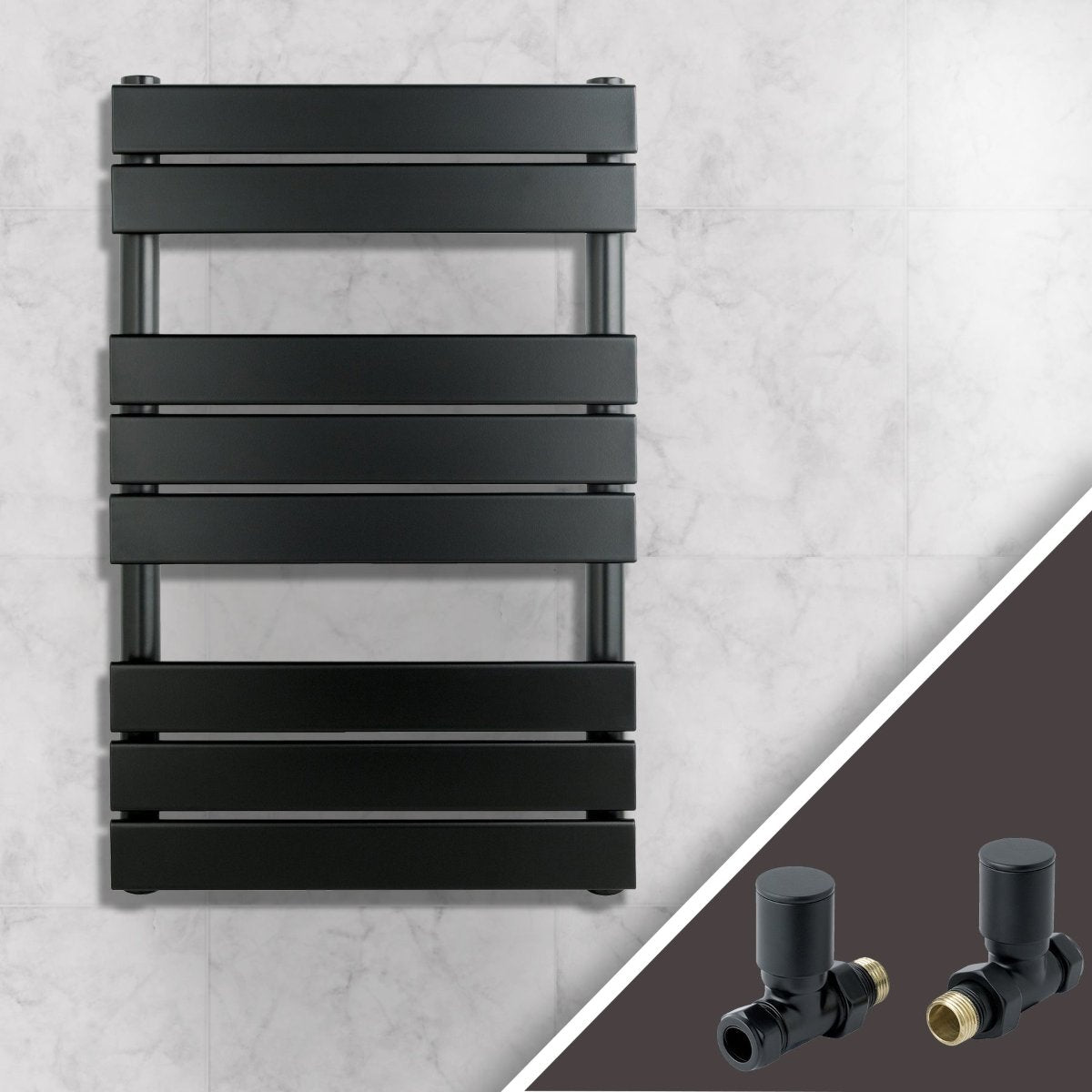matt black towel radiator