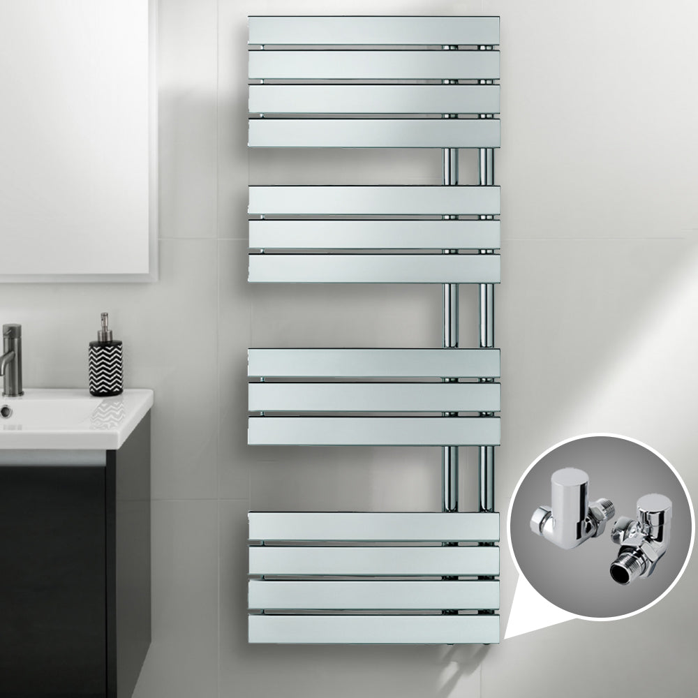 Towel radiator corner valves