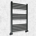 Corner radiator valves black