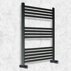 Angled Radiator Valve Pair - Black