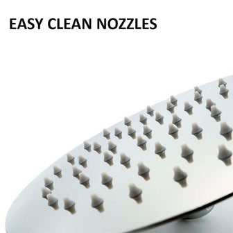 Glide Ultra-Thin Round Metal Shower Head with Rainfall - 200mm Secondary image