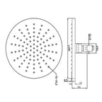 overhead shower head