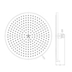 Round Rainfall Shower Head