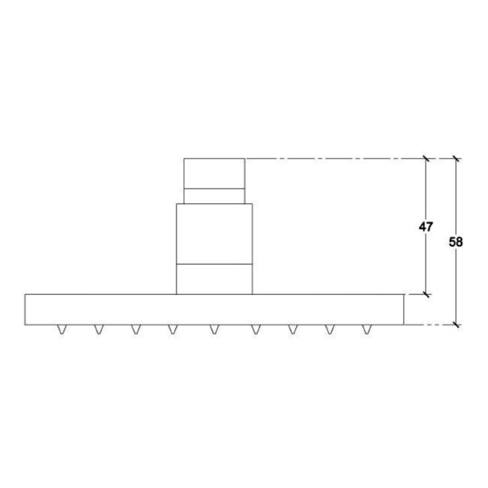 Ceiling Mounted Round Shower Head with Single Function - 125mm Secondary image