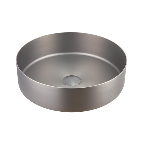 Stainless Steel Round Small Countertop Basin 120mm height and 406mm width from Tapron