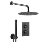 black concealed shower set