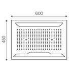 overhead shower head Technical Drawing