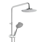 thermostatic shower mixer bar valve with two outlets