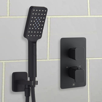 Square Outlet Elbow with Hose and Shower Handset Secondary image