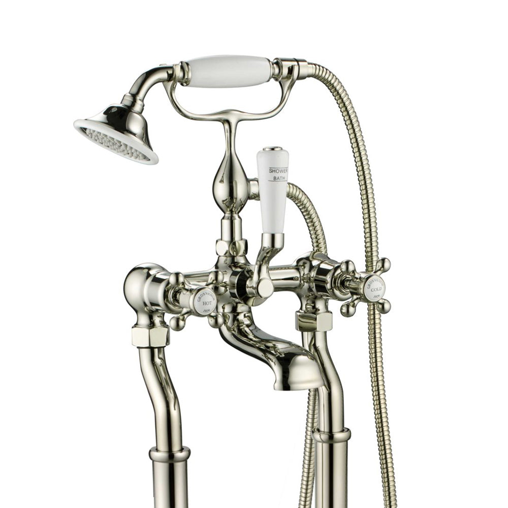 bath shower mixer tap brushed nickel