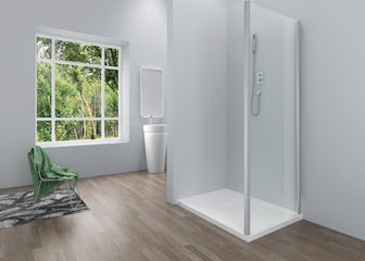 Bathroom Shower Side Glass Panel Secondary image