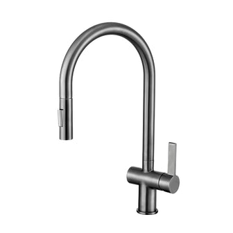 gunmetal pull out kitchen tap Main image
