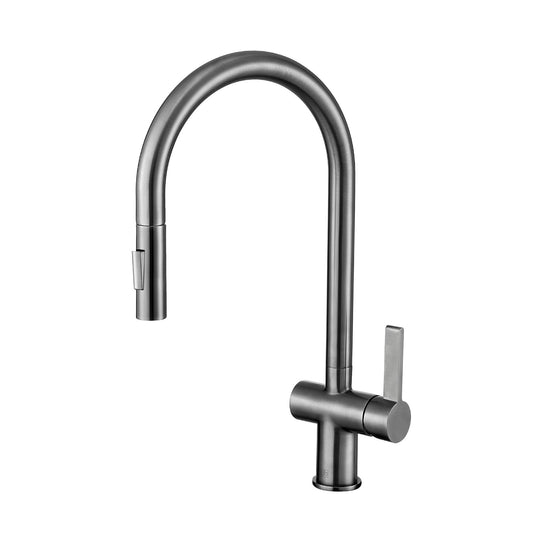 gunmetal pull out kitchen tap 1800