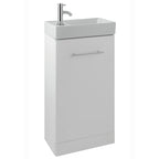 Floor Mounted Unit with Basin – White