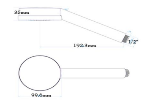 Single Function Round Shower Handle