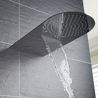 Sleek Round Flat Fixed Waterfall Shower with Dual Function - 500mm Secondary image