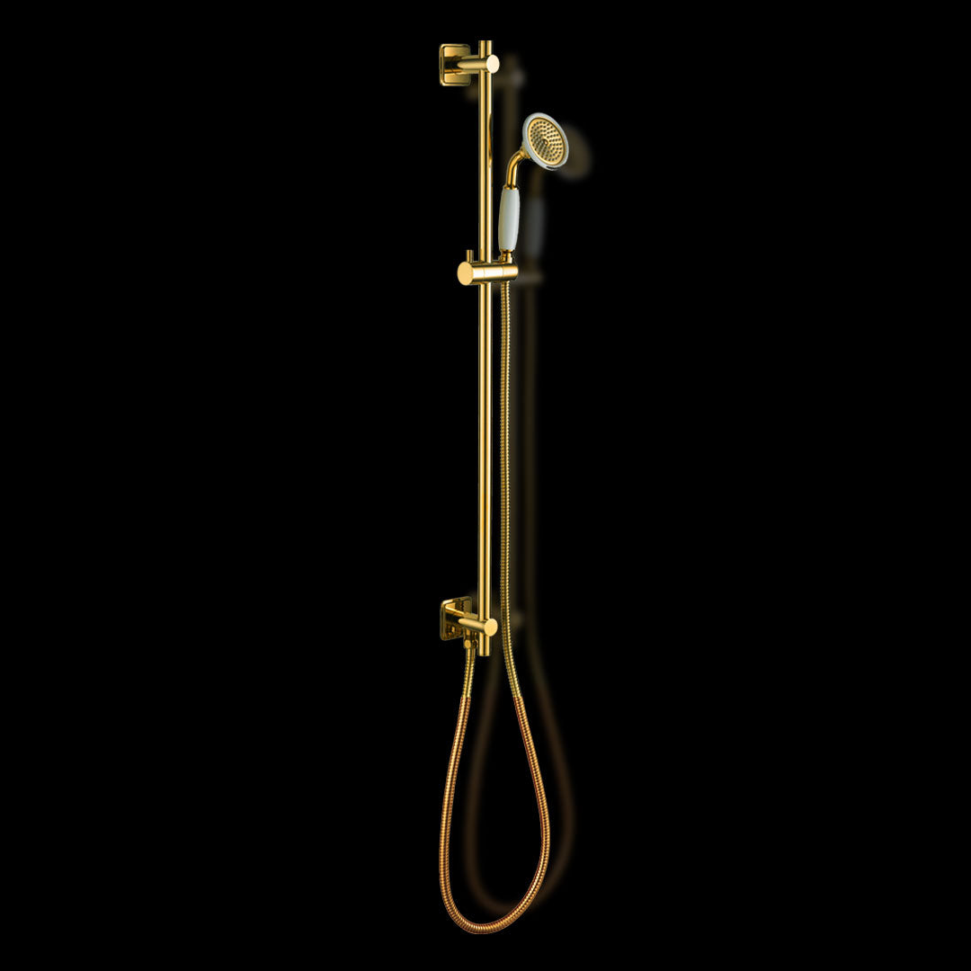 hester Cross Slide Rail kit with Shower Handset & Hose with Bottom Outlet Entry