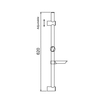 Shower Riser Rail Kit with Multi Function Handshower - Chrome Finish Secondary image