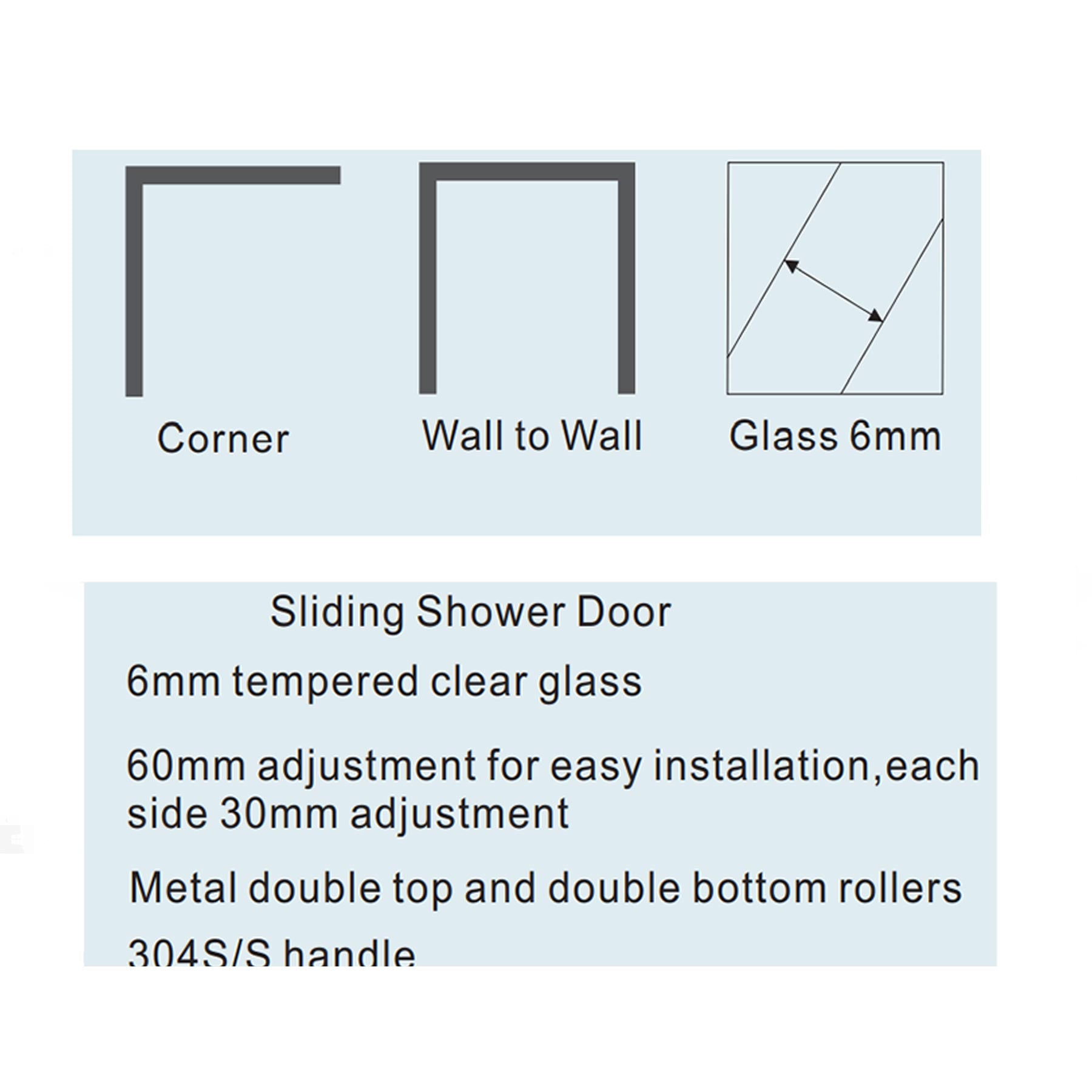 Modern Sliding Door Shower Enclosure Secondary image