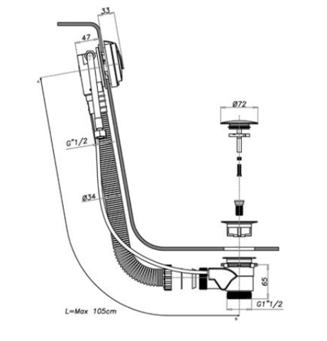 Slimeline Exofil Bath  Filler Secondary image