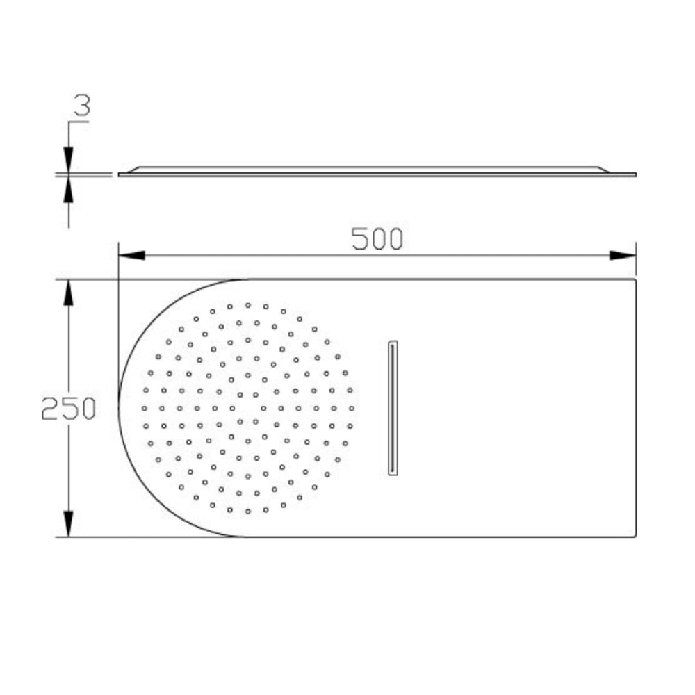 Sleek Waterfall Shower