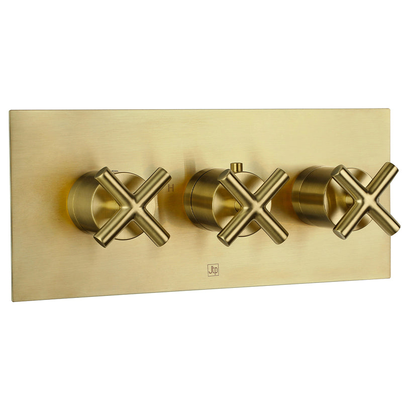 Solex Thermostatic Concealed 2 Outlet Shower Valve, Horizontal [6693ABBR]