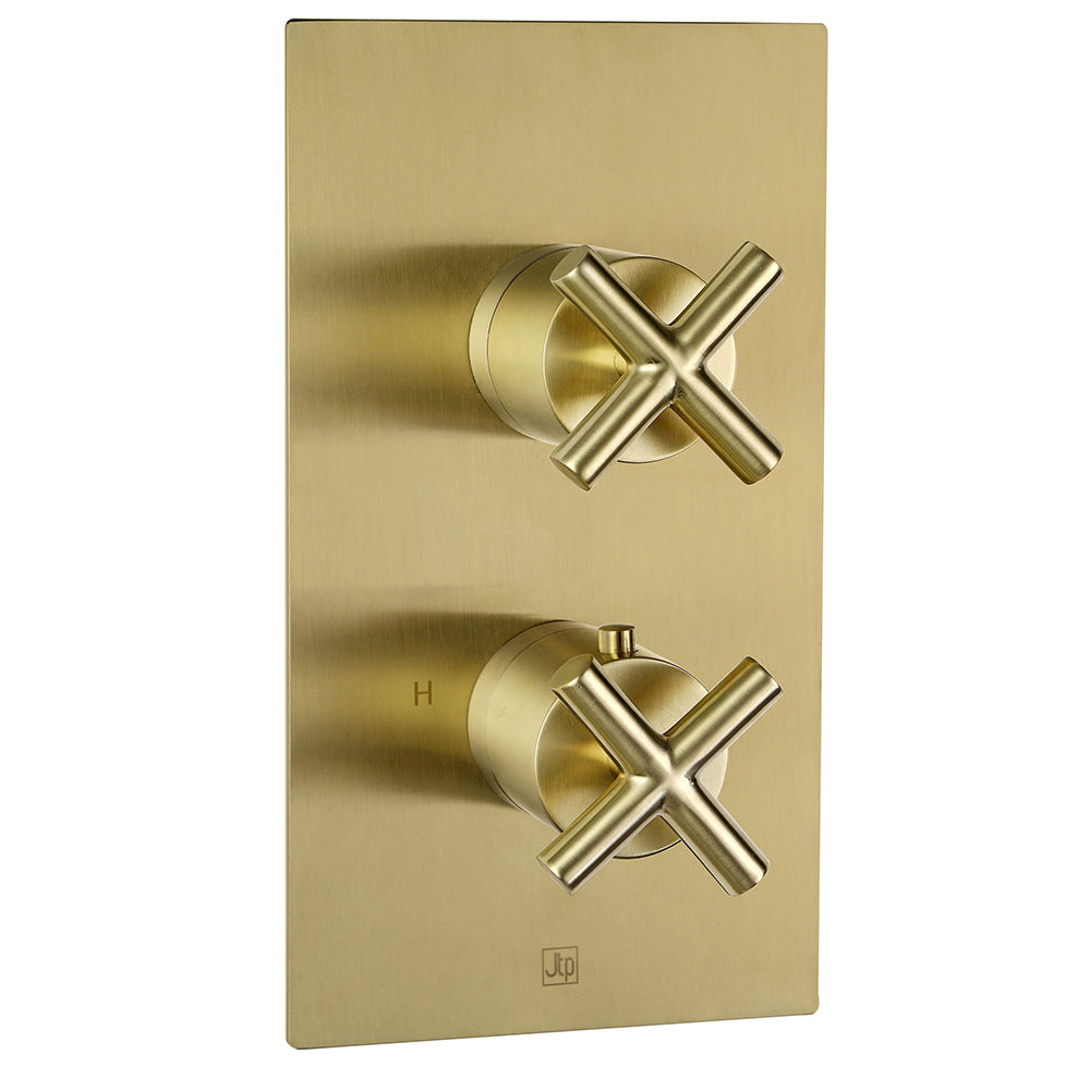 Solex Thermostatic Concealed 2 Outlet Shower Valve, Vertical [6671ABBR]