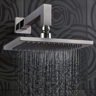 Wall Mounted Square Shower Arm, 400mm - Stainless Steel Secondary image