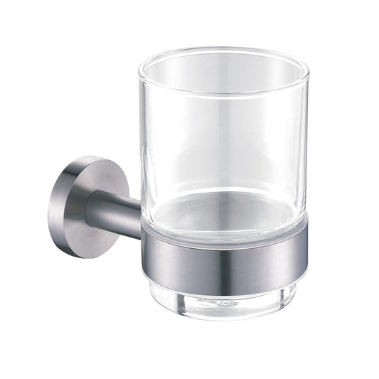 Inox Brushed Stainless Steel Wall Mounted Tumbler Holder [- tapron 1000