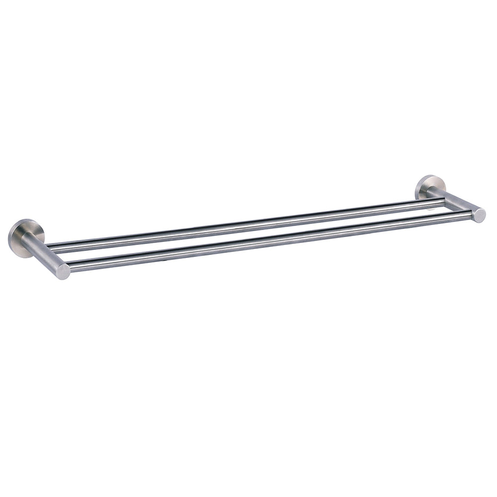 Stainless Steel Wall Mounted Twin Towel Rail - 640mm | tapron Main image