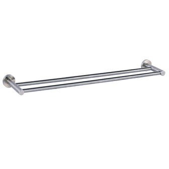 Stainless Steel Wall Mounted Twin Towel Rail - 640mm | tapron Main image