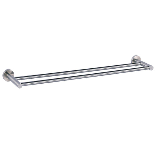 Stainless Steel Wall Mounted Twin Towel Rail - 640mm | tapron 1000