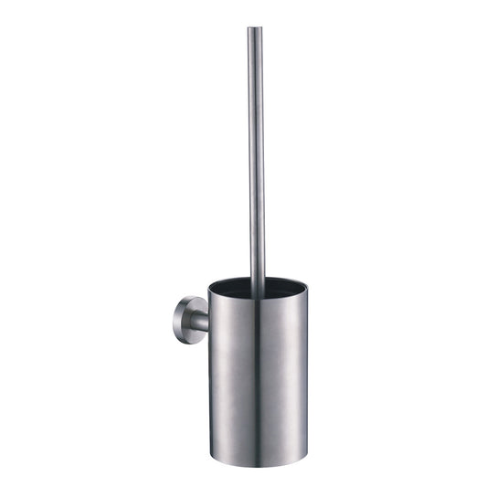 Inox Brushed Stainless Steel Wall Mounted Toilet Brush Holder-Tapron 1000
