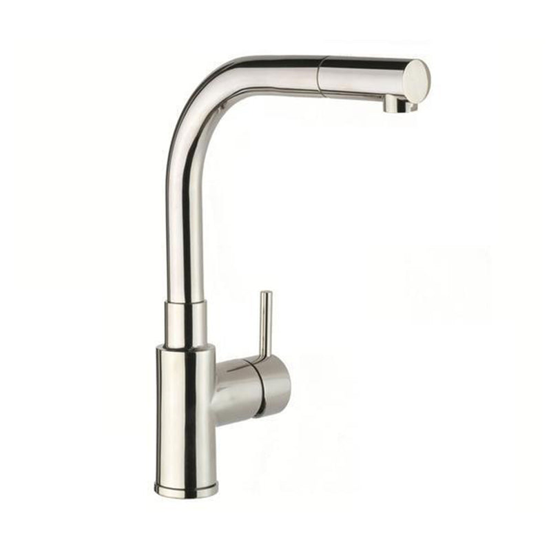 Apco Pull Out Kitchen Taps with Swivel Spout - Brushed Steel
