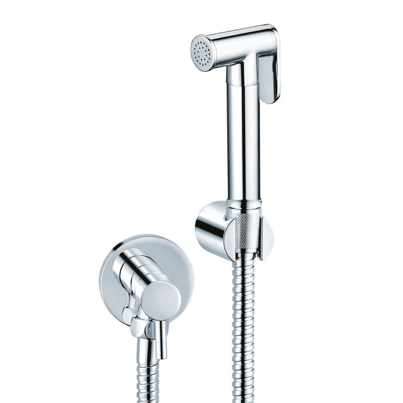 Thermostatic Douche Shower Spray with Single Lever Angle Valve - Polished Chrome