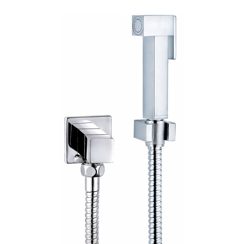 Thermostatic Square Douche Kit with Angle Valve 