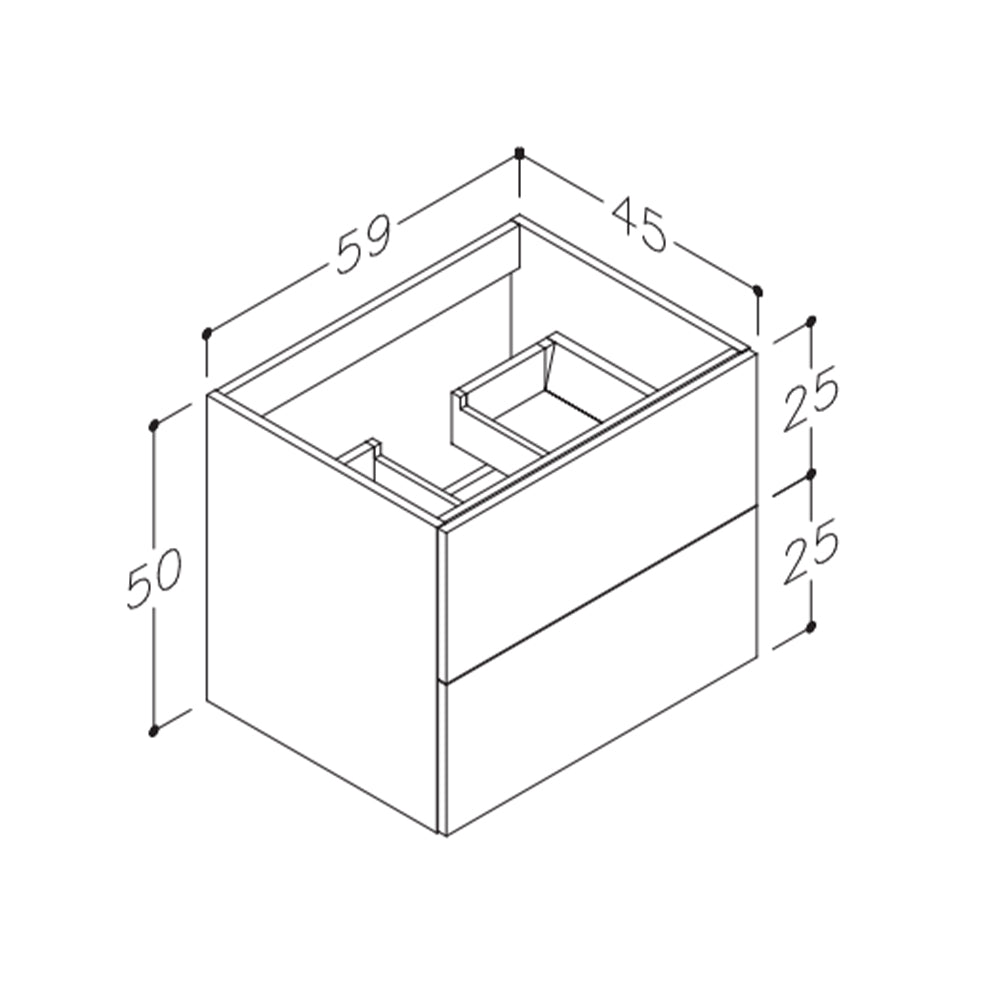 Black Wall Hung Basin Vanity Unit Secondary image